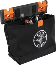 Klein Tools BC510S Bucket Work Center Hardware Tool Pouch with Carabiner, Magnet