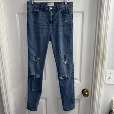 Abercrombie Kids High Rise Jean Legging Distressed Girls Size 15/16 Regular