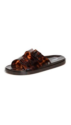 Melissa  Womens Melissa Wide Ad Slide | Black/Tortoise | Authentic New