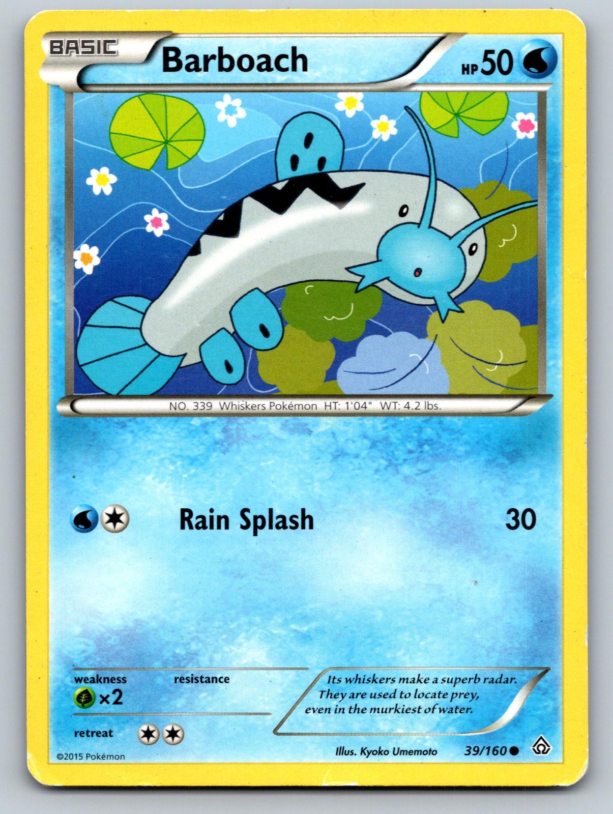 Barboach 39/160 Common Primal Clash Pokemon Lightly Played