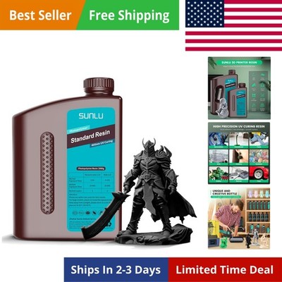 Upgraded 2KG Standard 3D Printer Resin, 405nm UV-Curing Resin LCD/DLP/SLA 3D ...