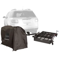 Silver Spring Hitch Scooter Carrier 500 lb Travel Kit +Scooter Cover SC500-DK-S