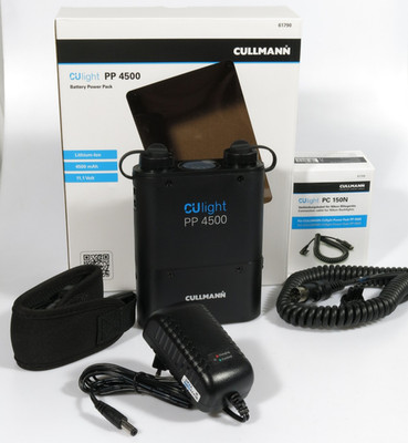 PRL) CULLMANN PP 4500 EXT BATTERY POWER PACK 11.1V + x NIKON CABLE SB FLASHES