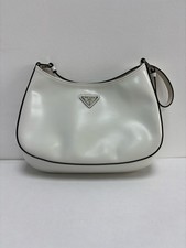Prada Cleo Hobo Bag Shoulder Bag White Leather Authentic [Duties Paid]