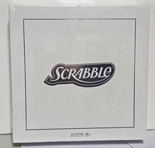 Scrabble Pearl White Tiles Limited Edition With Power Tiles Word Game New Sealed