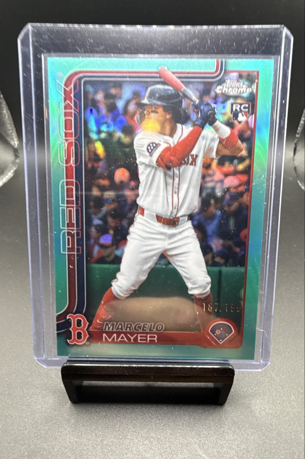 2025 Topps Chrome Update Series - Marcelo Mayer #USC9 Aqua Refractor /199 (RC)