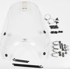 National Cycle Street Screen with U-Clamp Mount 7/8" to 1" Clear