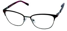 Jones New York Burgundy Mens Metal Soft Square Eyewear , J486. 53mm