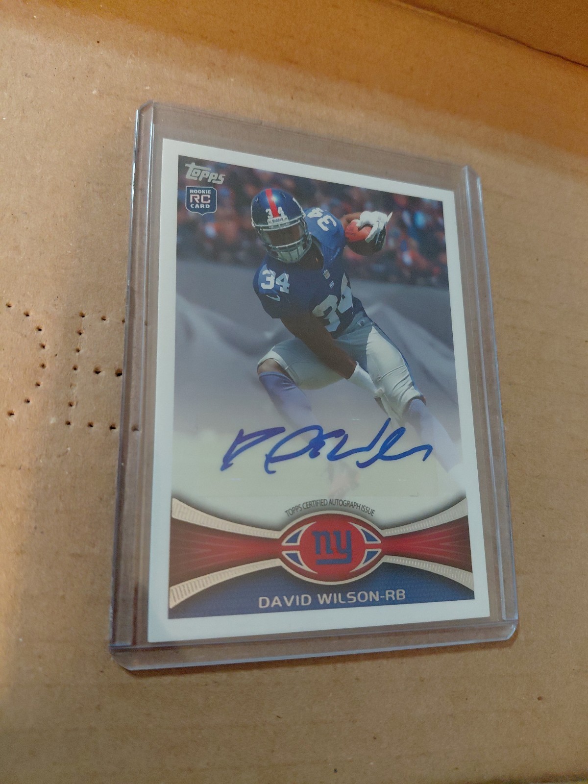 David Wilson Topps #289 Autograph