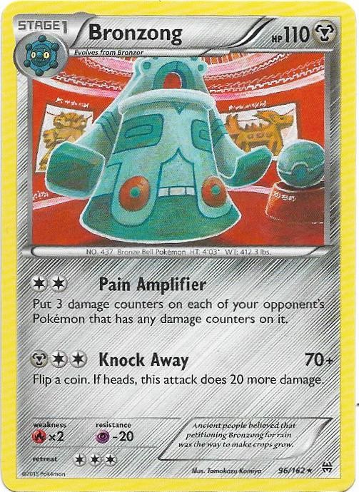 Bronzong 96/162 Rare BREAKthrough Pokemon Near Mint