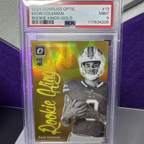 Keon Coleman [Gold] #13 2024 Panini Donruss Optic Rookie Kings card