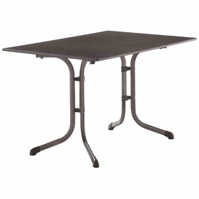 SIEGER 3160-55 Boulevard-Klapptisch vivodur, 120x80 cm, eisengrau Gestell aus...