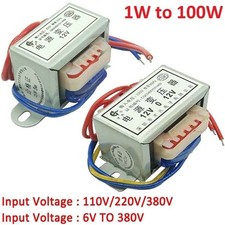 1W-100W Power Transformer Input AC 220V/380V Output AC 6V/9V To 380V Single/Dual