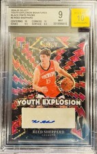 2024-25 Select Black Finite Prizm Auto Reed Sheppard 22 1/1 BGS 9 Auto 10 RC