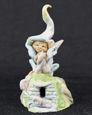 Stephen Wise Elfin Collection Handmade Signed Clay Cave, Snails