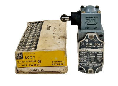 NEW ALLEN BRADLEY 802T-K SER.D LIMIT SWITCH
