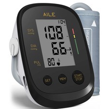 Blood Pressure Monitor, AILE Blood Pressure Machine Upper Arm Large Cuff