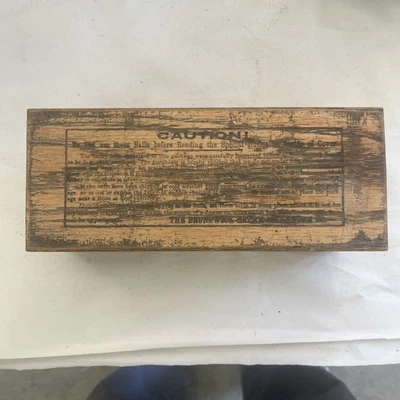 Rare Antique Brunswick-Balke-Collender Wooden Billiard Ball Box. Empty Box Only - Image 1 of 4