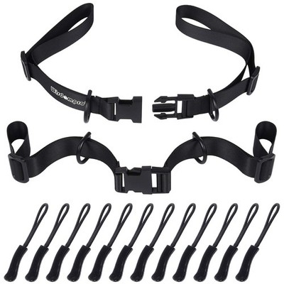 Wisdompro 2 Pack Backpack Chest Straps, Heavy Duty Adjustable Backpack Sternum S