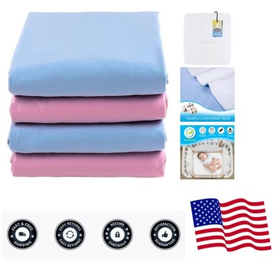 Waterproof Bed Pads for Adults,Kids, Dogs 30'' x 36''|4 Pack Waterproof and Mac...