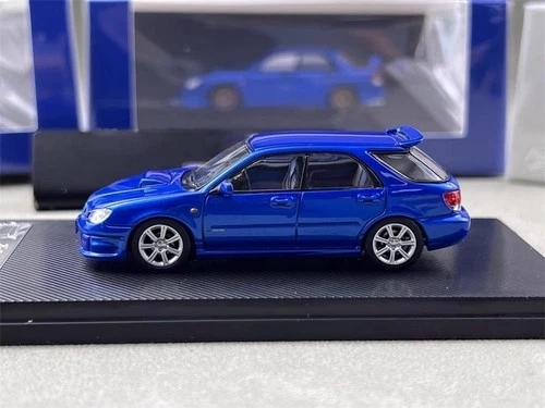 Furuya 1/64 Scale Subaru Impreza WRX STI IX 9 Wagon Blue Diecast Car Model - Picture 2 of 6
