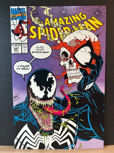 The Amazing Spiderman #347  NM-   Classic Venom Cover   Modern Age Comic