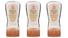 BL Johnsons Baby Oil Gel Shea  Cocoa Butter 6.5oz X 3 Counts