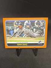 2020 Topps Big League Orange #169 Isan Diaz RC Baseball Card Miami Marlins