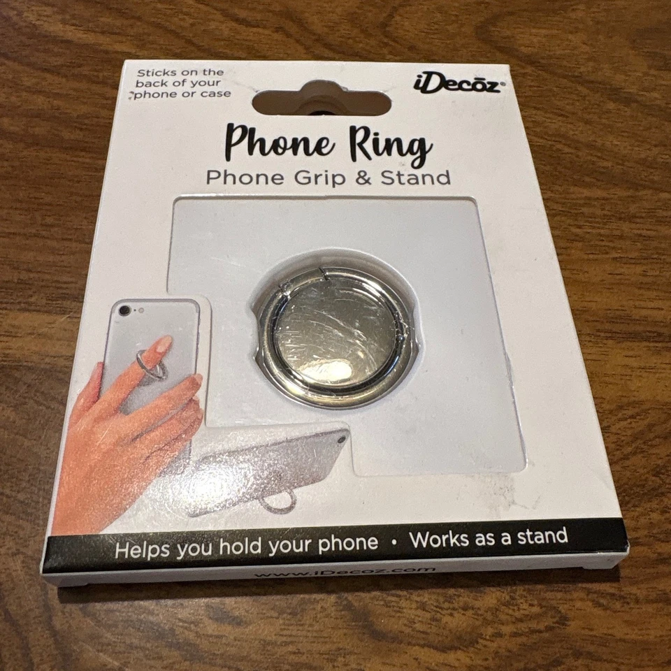 2 NUEVO Soporte de agarre de anillo de teléfono Decoz Soporte giratorio universal para teléfono celular Foto 3 de 4