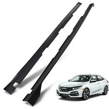 Body Panel Side Skirt Extension for Honda Civic 10th Gen 2016-2021 Gloss Black