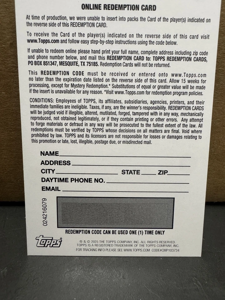 Aitana Bonmati 2025 Ballon d'Or Topps NOW® Relic Orange Parallel REDEMPTION CARD - Image 2 of 3