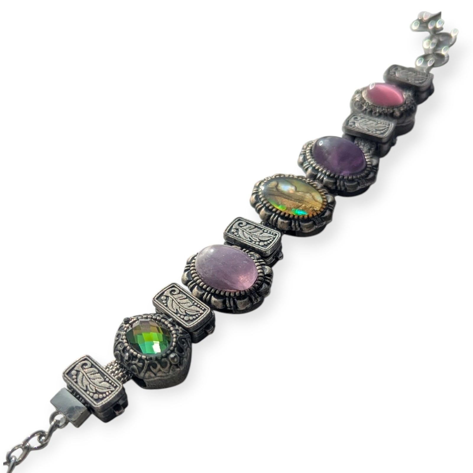 Solid Oak Slide Charm Toggle Bracelet - image 3