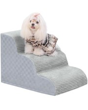 Dog Stairs Ramp for Couch 15.7" H, 3-Step Pet Stairs for Small Dogs with High...