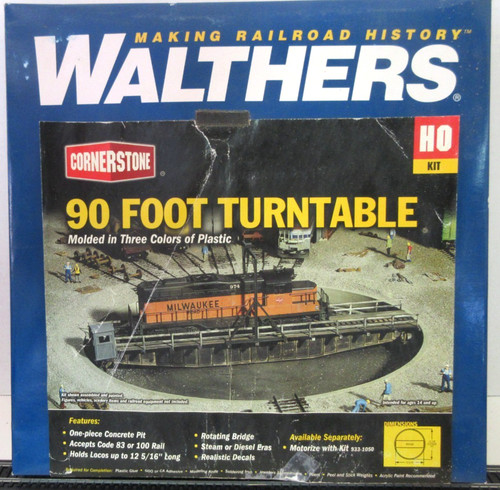 Tocadiscos Walthers 933-3171 escala HO 90 pies caja tiene daños | Zustand: New