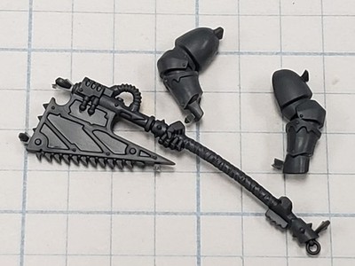 40k Chaos Space Marines Bits Murderwing Raptor Kill Team 2 Handed Chain Axe #20