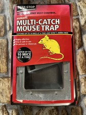 Pest-Stop Multi Catch Metal Humane Mouse Trap for Indoors Outdoors 10 Mice