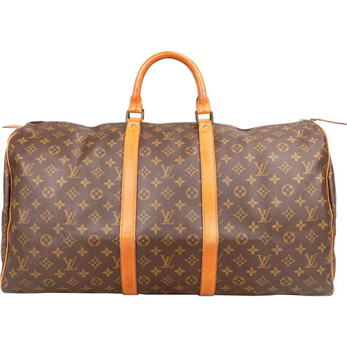Louis Vuitton Monogram Keepall 55 Travel Bag Bag