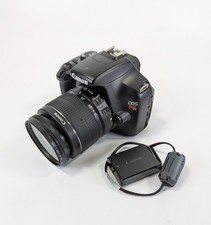 Canon EOS Rebel T3 Digital SLR Camera w/18-55mm Lens DC Coupler - No Battery