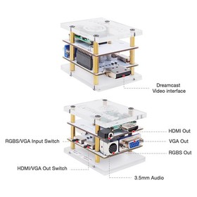HDMI RGBS VGA DC VGA BOX Converter 3.5MM Audio For SEGA DreamCast Game Console #