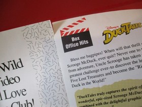 2 Capcom Official Craze Club Nintendo NES Poster Insert DuckTales Mega Man #M