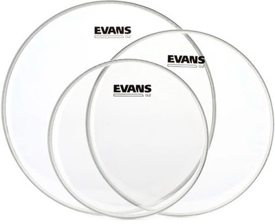 Evans G2 Tom Pack - 10'', 12'', 14'' - Clear
