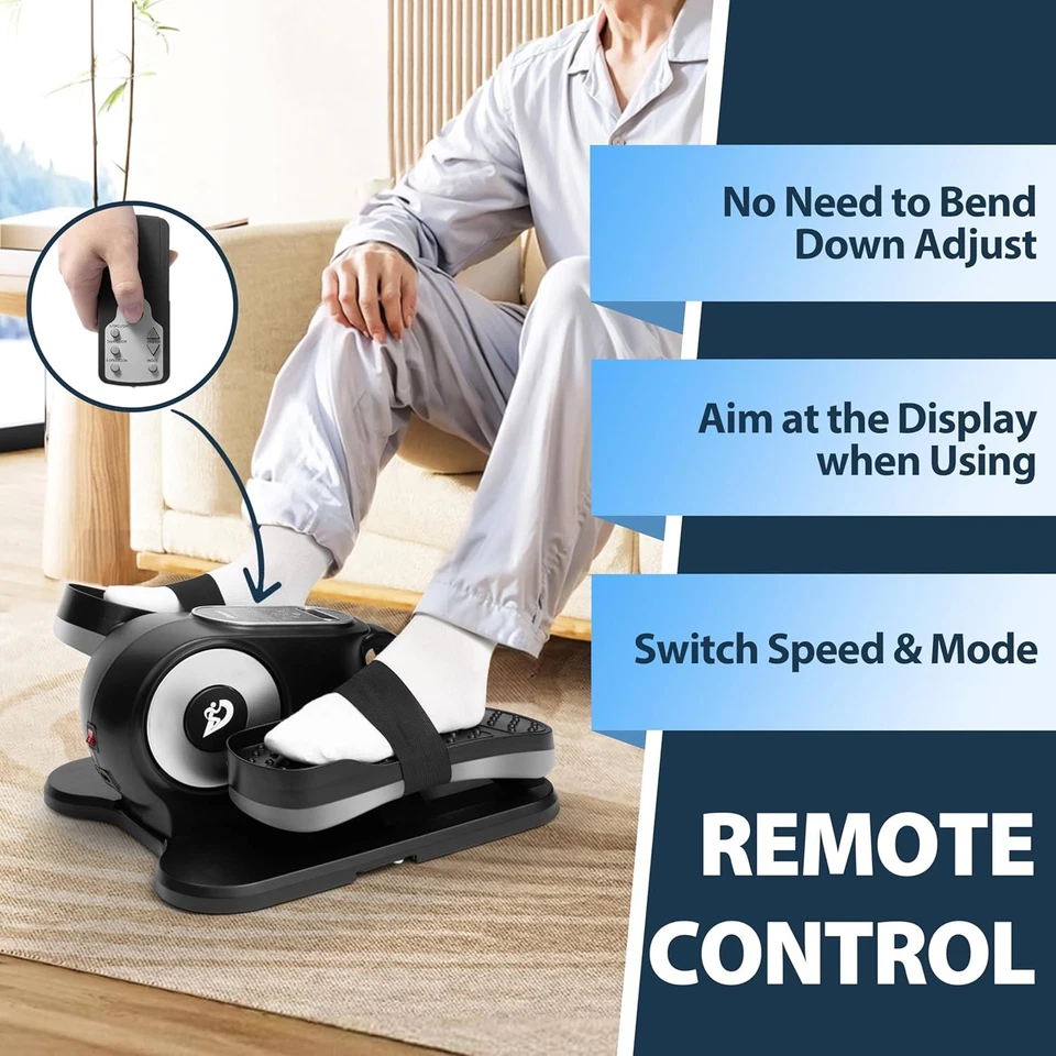 Under Desk Elliptical Machine, Eliptical Leg Exerciser as Seen on TV with Remote - Image 3 of 4