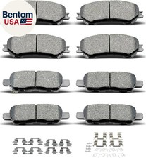 Ceramic Front Rear Brake Pads with Clips Fit for 2014-2019 for Nissan Rogue,2017