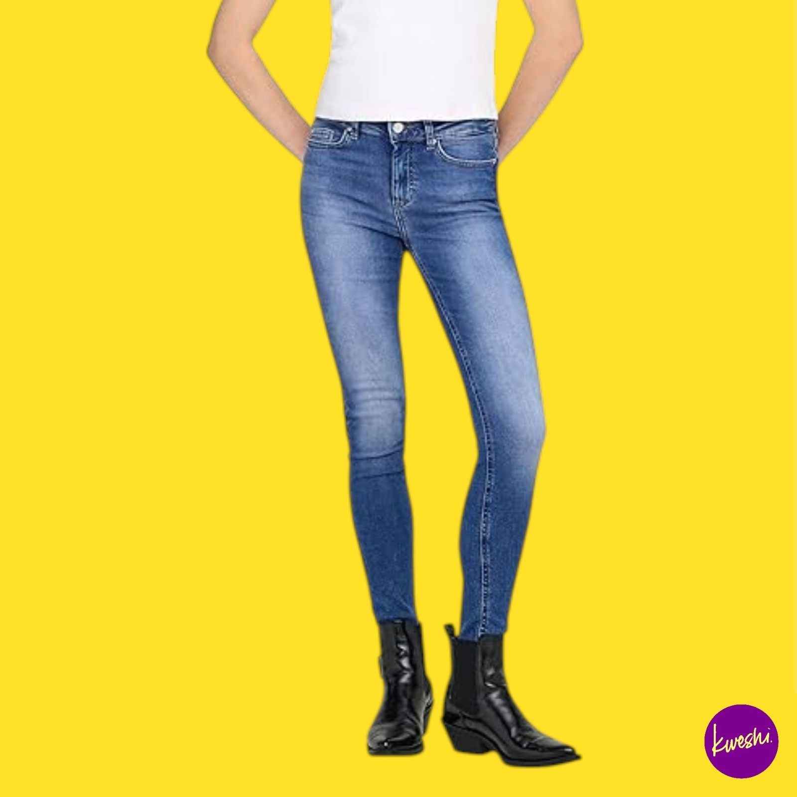 Only Women's Blue Jeans Blush Life - Image 2