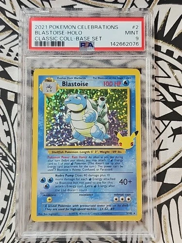 Blastoise #2 Classic Collection Holo PSA 9 Mint Pokemon 2021 Celebrations (076)