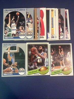 26 Card Denver Nugget Lot 2005 & B4- Dan Issel Tom Boswell Alex English And More