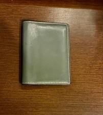 HERMES Agenda Card Case Cover Leather PM Gray C Stamp 10cm 7.5cm Unisex