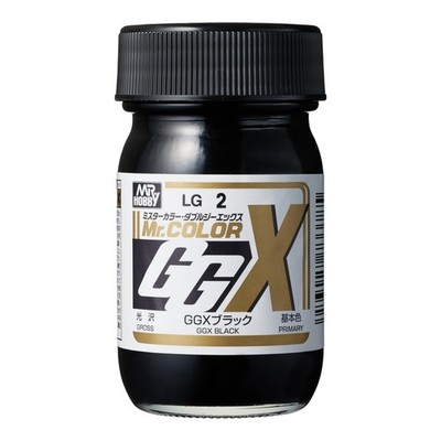 Gunze GSI Mr.Hobby GGX Color Lacquer Paint LG2 White Black (60ml) for Model Kit