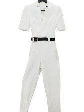 Karen Millen Women's Jumpsuit UK 6 White Polyester