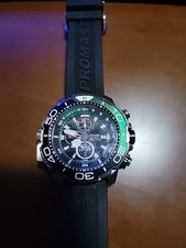 Citizen Promaster Aqualand Green Dial Rubber Band Men's Watch BJ2168-01E